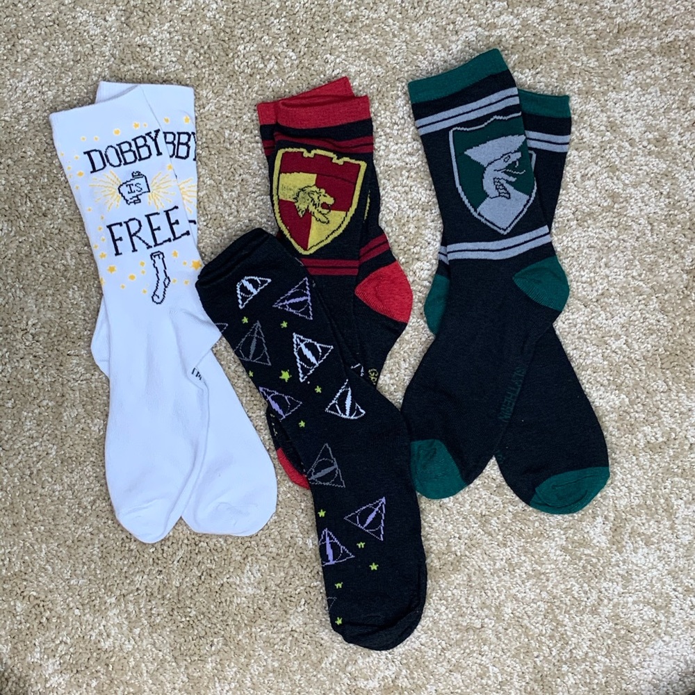 Four Pairs of Harry Potter Socks